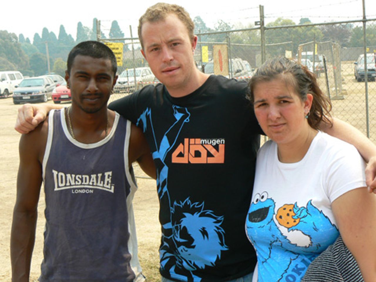 Rick and Lauren Watts, and their friend Neil Rao Rick and Lauren Watts, and their friend Neil Rao