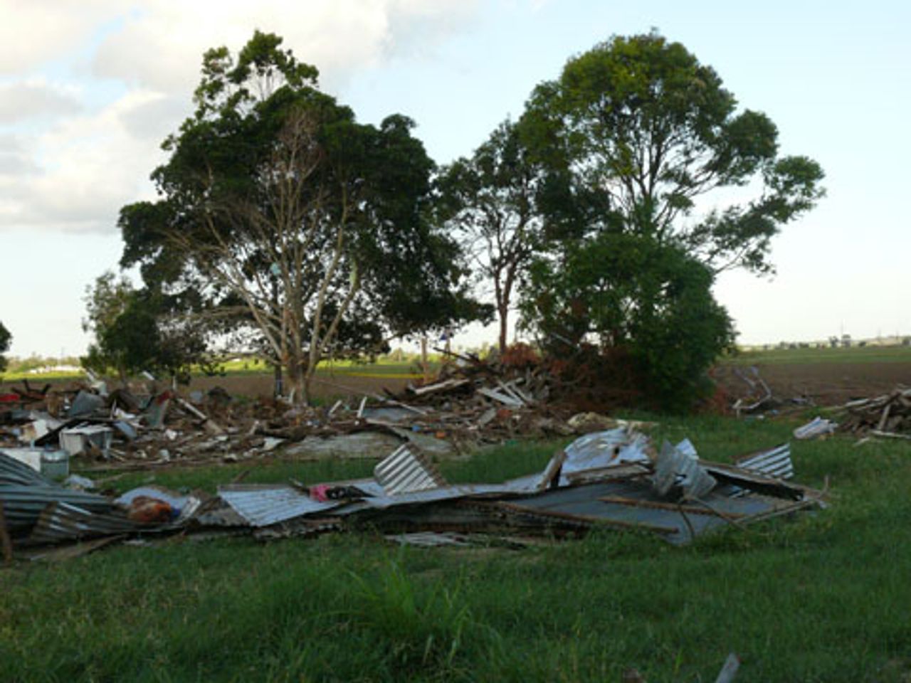 Remains of Wendy Smith's home Remains of Wendy Smith's home
