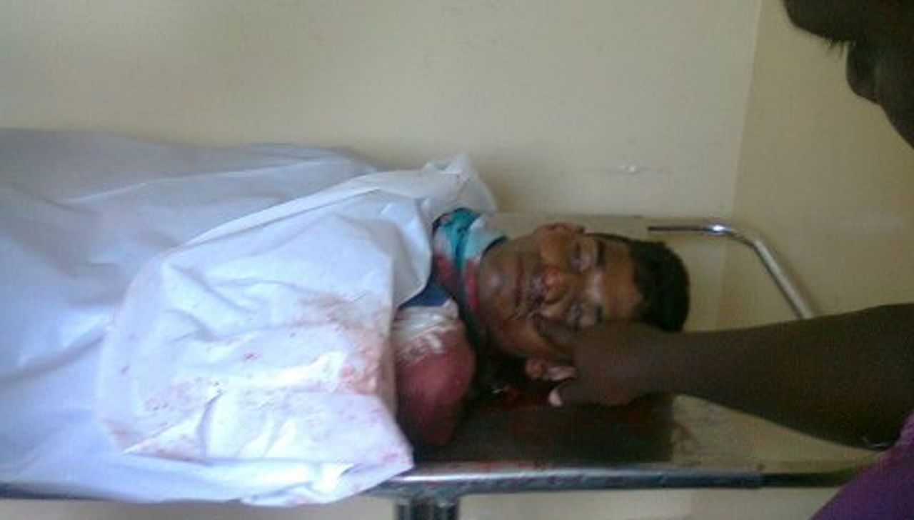 Warnakulasuriya's body in Chilaw hospital Warnakulasuriya's body in Chilaw hospital