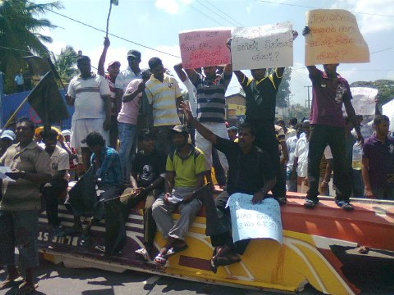Mahawewa protesters Mahawewa protesters
